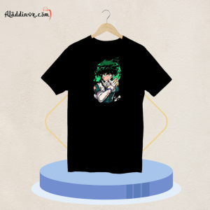 Green Hair Premium T-Shirt Black