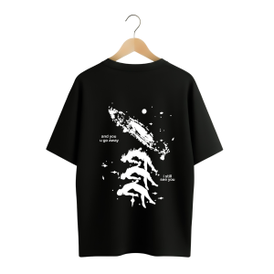 ZYAVOLX Premium Cotton and when you go Way i still see you Drop Shoulder Tshirt
