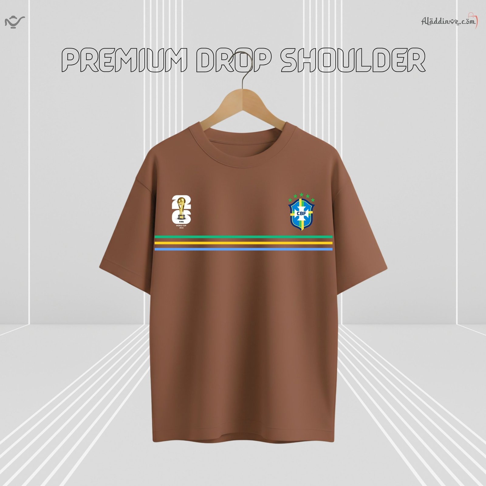 Z’YAVOLX Premium Brazil FIFA World Cup - 2026 Drop Shoulder T-Shirt