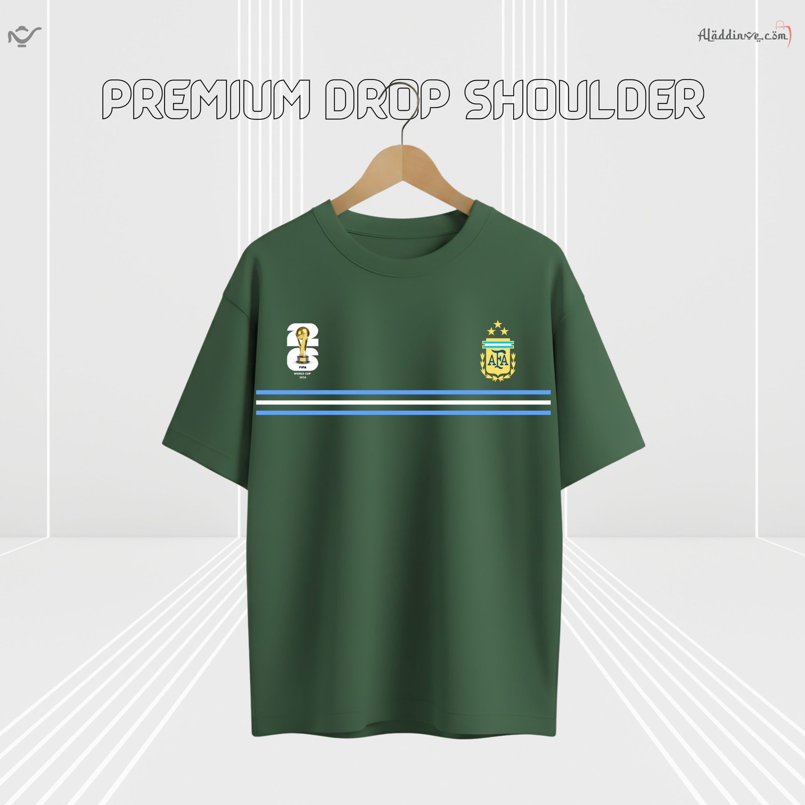 Z’YAVOLX Premium Argentina FIFA World Cup - 2026 Drop Shoulder T-Shirt