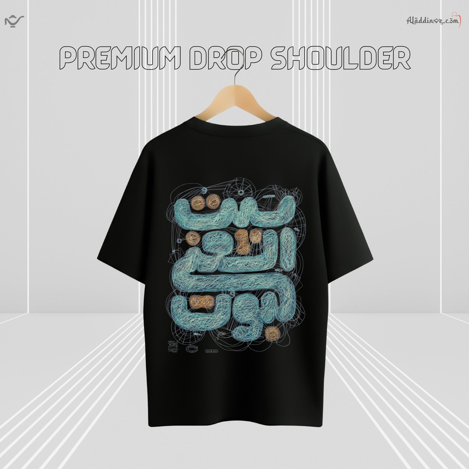 Z’YAVOLX Premium Abstract Verse Drop Shoulder T-Shirt - Image 2