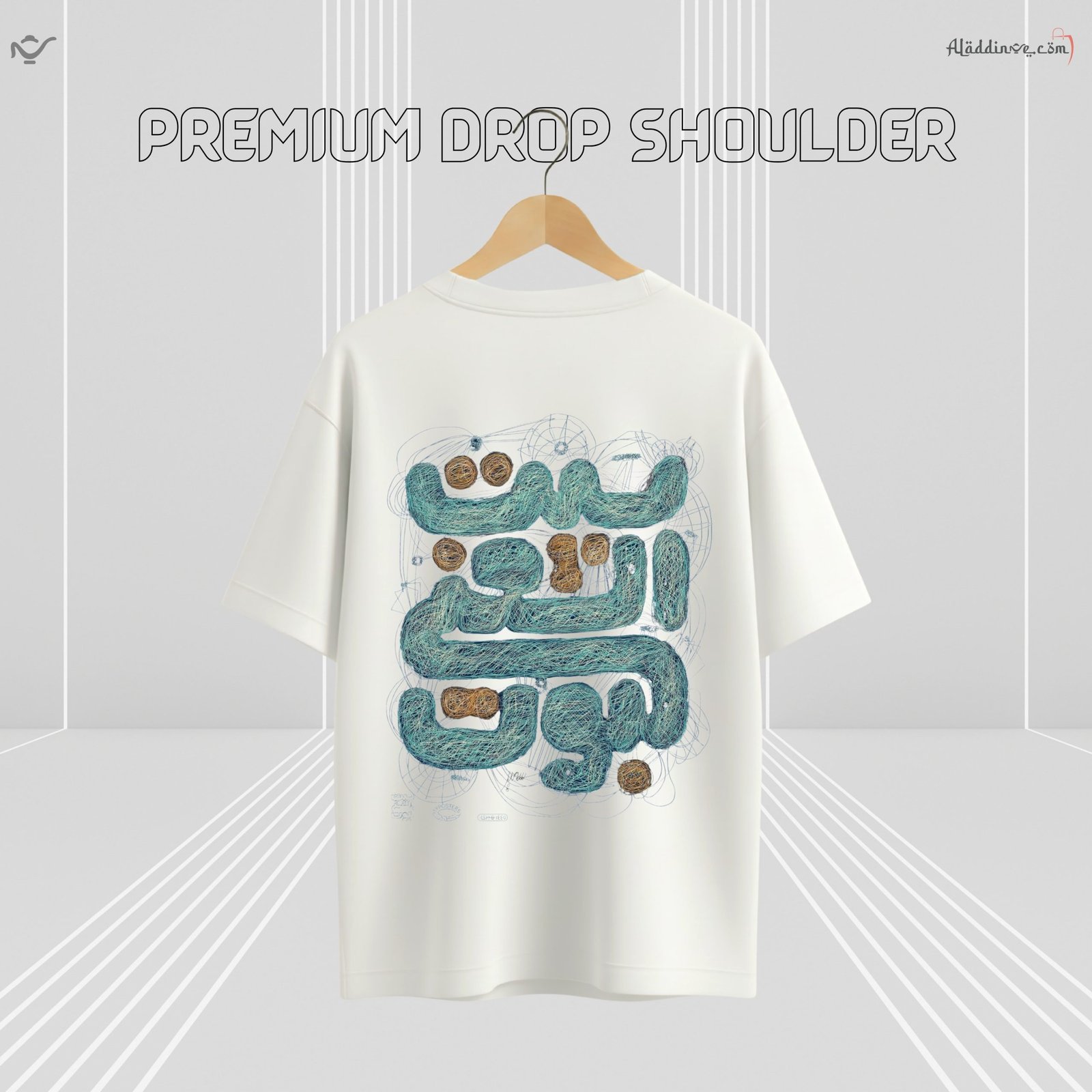 Z’YAVOLX Premium Abstract Verse Drop Shoulder T-Shirt - Image 2