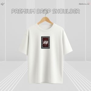 Z’YAVOLX Premium Crimson Faith Drop Shoulder T-Shirt