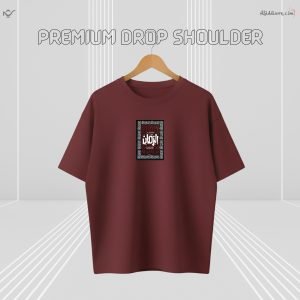 Z’YAVOLX Premium Crimson Faith Drop Shoulder T-Shirt